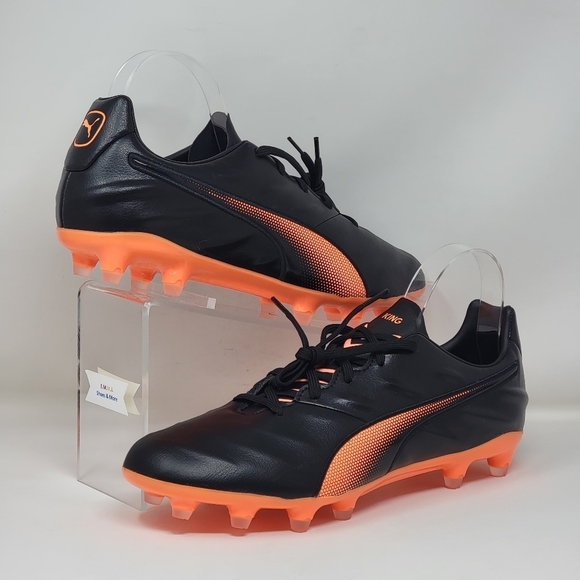 Puma King Pro 21 FG Mens Size 8.5 Soccer Cleats Black Orange Style 106549-04 New - Picture 5 of 11
